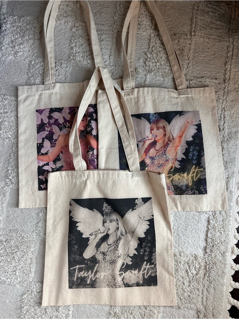 Taylor Swift Eras Tour Canvas Graphic Tote Bags